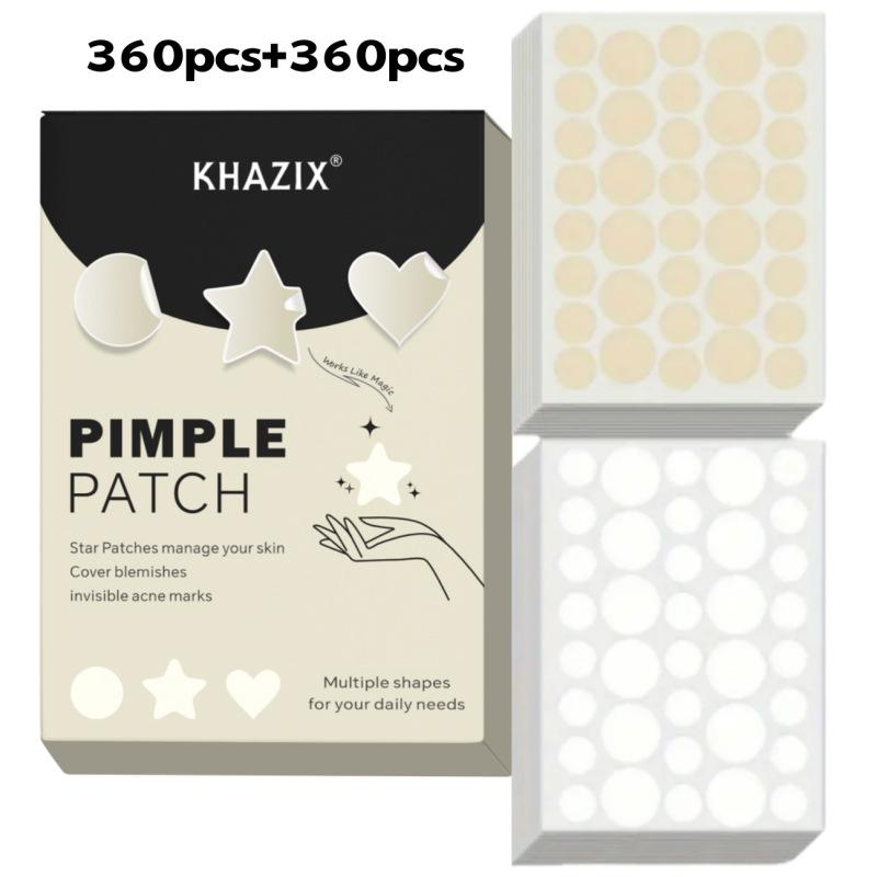 720 Pcs Circular Transparent And Skin Tone Acne Patches Skincare Stickers Facial Spot Covering Makeup Tools