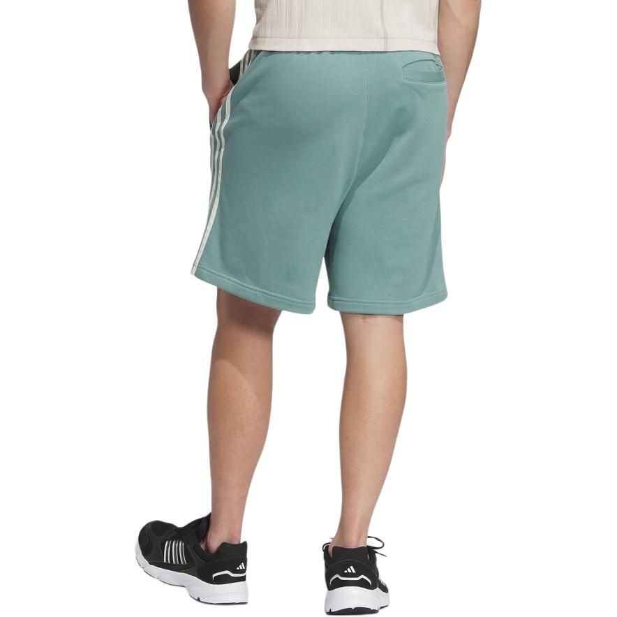 adidas Solid Color Logo Drawstring Casual Shorts Men Bottoms Green JI6843