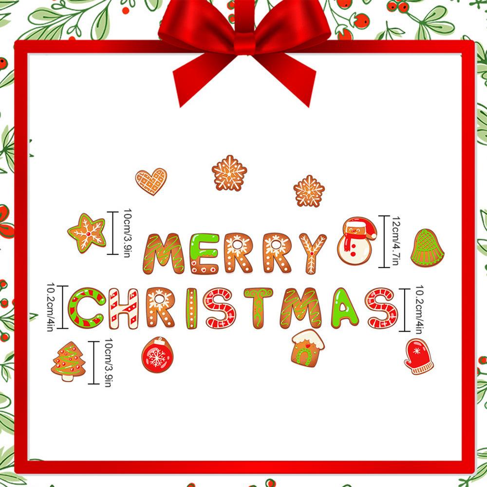 1 set Christmas fridge magnets Holiday Theme Decoration Santa Claus Snowman Cabinet Dishwasher Beautifying Decorative Stickers