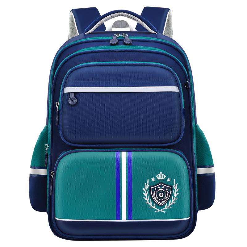 

Lightweight Waterproof Backpack with Spine Protection for Kids Ages 6-12, Suitable for Grades 1-6