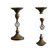 Metal Candle Holder Stand Antique Style Retro Table Centerpiece Candlestick for