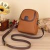 New fashionable shoulder small bag trendy women's mobile phone bag soft leather versatile Douyin explosive bag wholesale