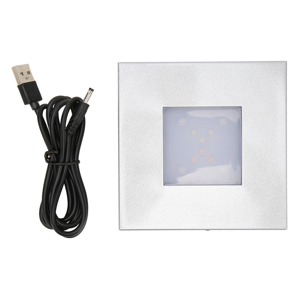 LED Display Base Sequential Lighting Sqaure Light Display Stand USB Charging for Glass Figurines