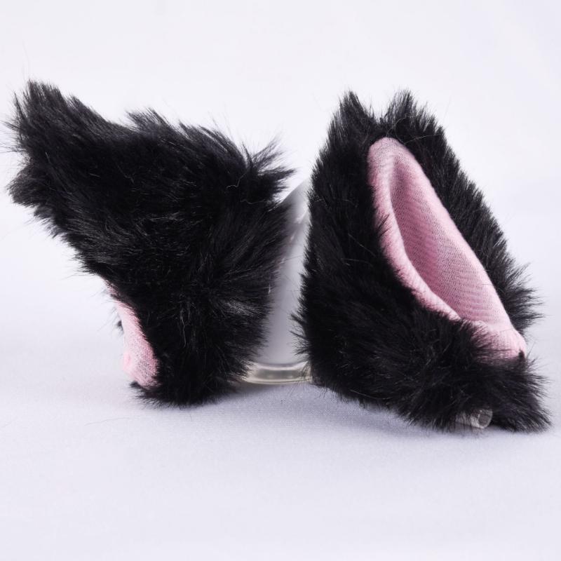 Motorcycle Helmet Hairy Cat Ears Detachable Motorcycle Accessories For Women Men Motorbike Bicycle Car Styling Decoration