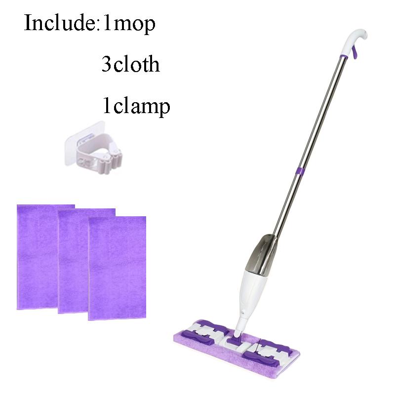 Portable Household Water Spray Mop Lazy Mop Dry And Wet Dual Use 161° Rotation Easy Cleaning Household Cleaning Tools