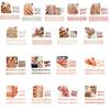 30Pieces Gradient Long Ballet Fake Nails French Style Nails Square Head False Nail Full Cover Press On Nails Tips