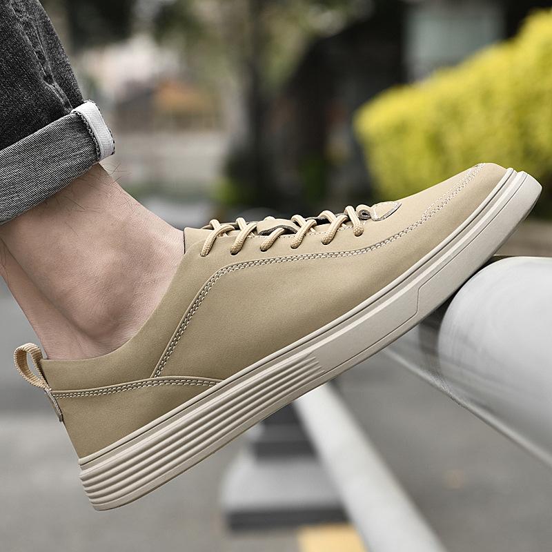 European Station Men's Shoes Breathable Retro British Casual Leather Shoes Men's Trend Sports Shoes Board Shoes