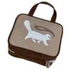 Spacious Cartoon Travel Makeup Bag: Portable, Multi-Compartment, and Three-in-One Design