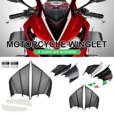 Motorrad Winglet Aerodynamischer Flügel Kit Spoiler für Yamaha YZF R1 R6 R3 R25 BMW S1000RR 50 125 Motorrad