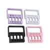 4pcs Nail Drill Bit Holder Stand Home Salon Dustproof Nail Drill Bit Display Organizer Storage Container Box