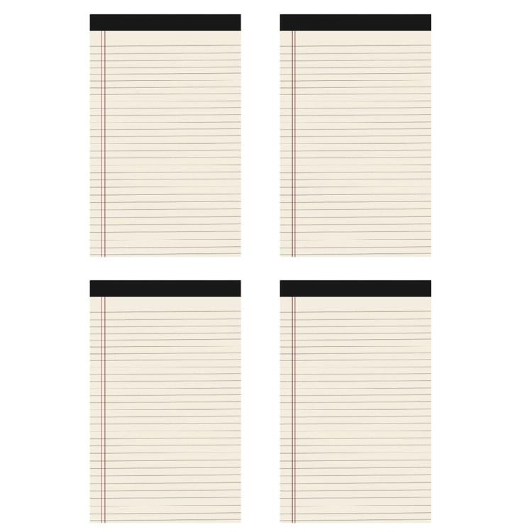 4 Pcs A4 Memos Pad Tearable Legal Pad Scratch Pads Writing Paper Note Pads School Supplies