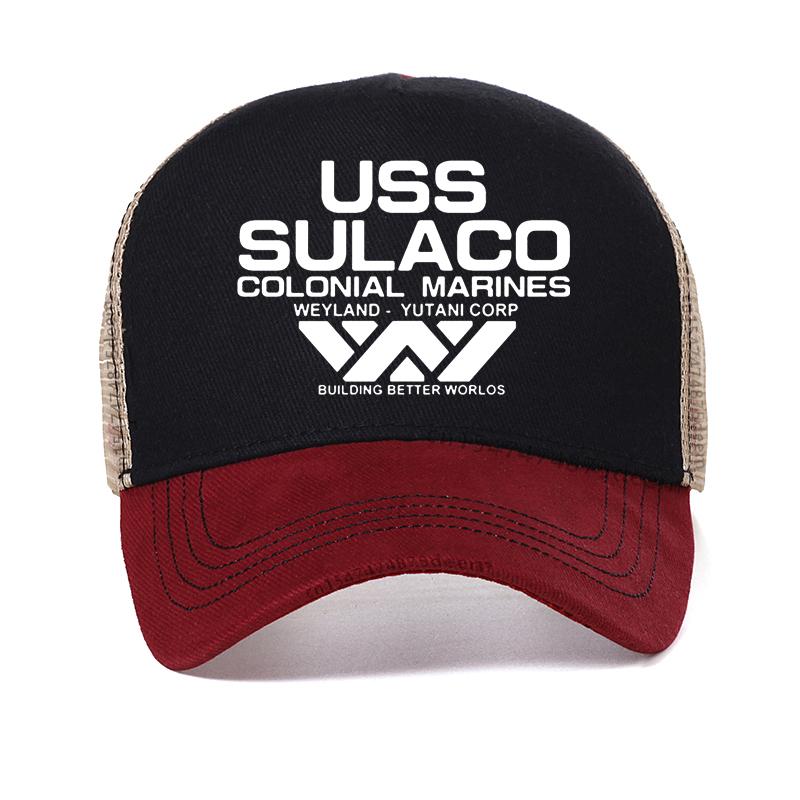 

Fashion USCSS Nostromo men hat Alien USS Sulaco Colonial Marines Aliens Off World Baseball Cap Adjustable outdoor Snapback Hats Adjustable