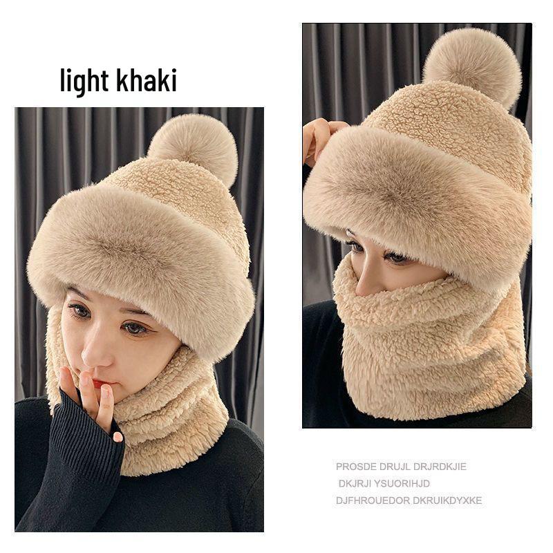 2025 Women's Fleece-Lined Windproof Cycling Hat and Snood Combo