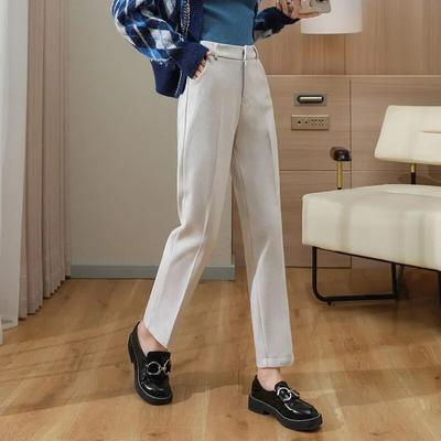 2023 Winter Büro Dame Hosen Herbst Frauen Harem Hosen Mode Hohe Taille Anzug Hosen Casual Einfarbig Pantalones 29358