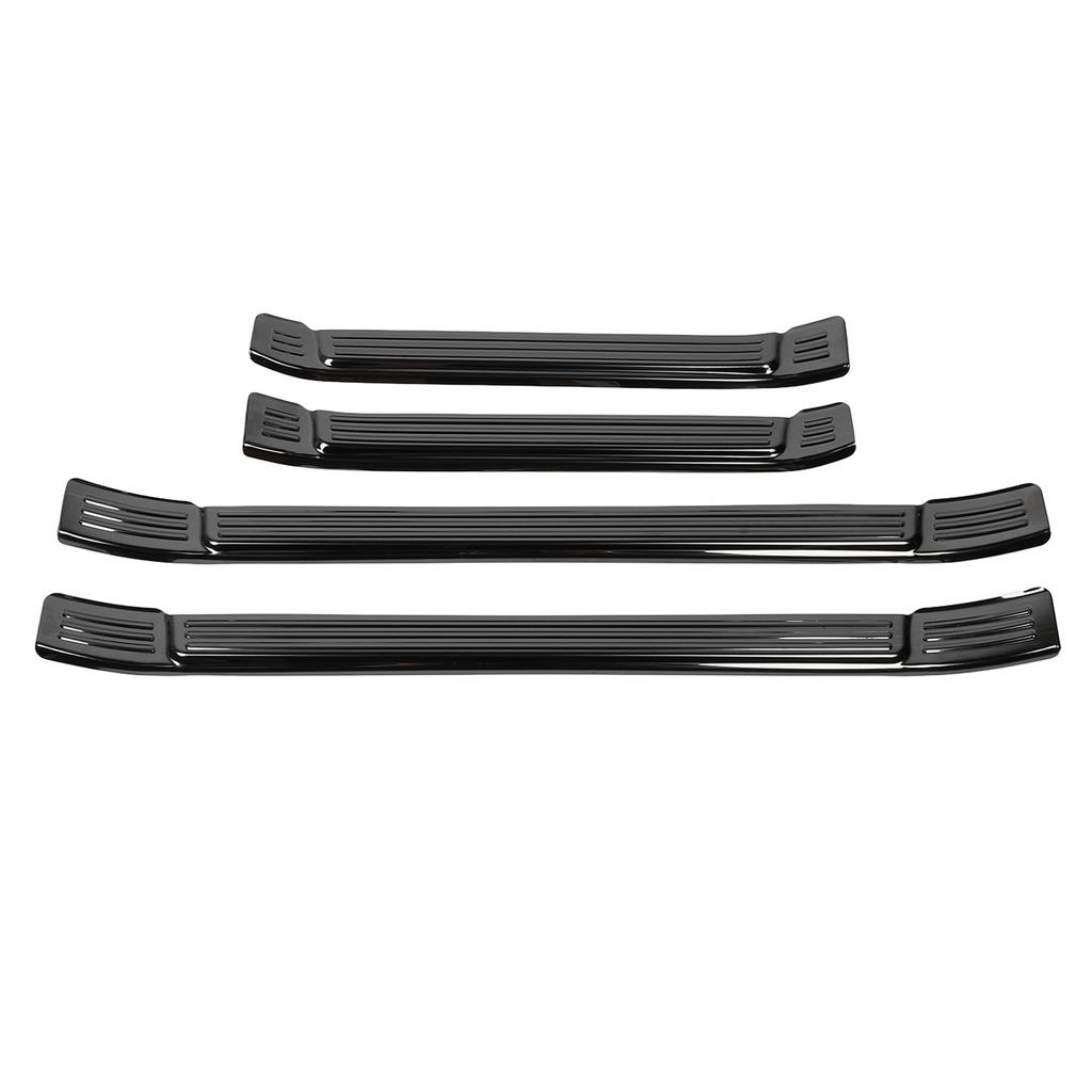 4pcs Door Sill Protector Scratch Stainless Steel Door Sill Scuff Plate Trim Sticker Strips for 2024