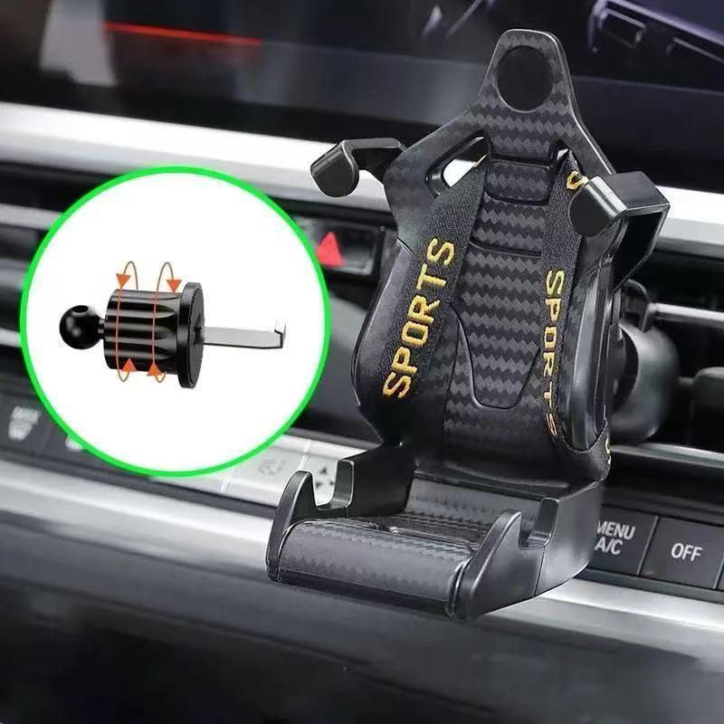 Gravity Car Phone Holder - Multifunctional Air Vent Mount for Navigation