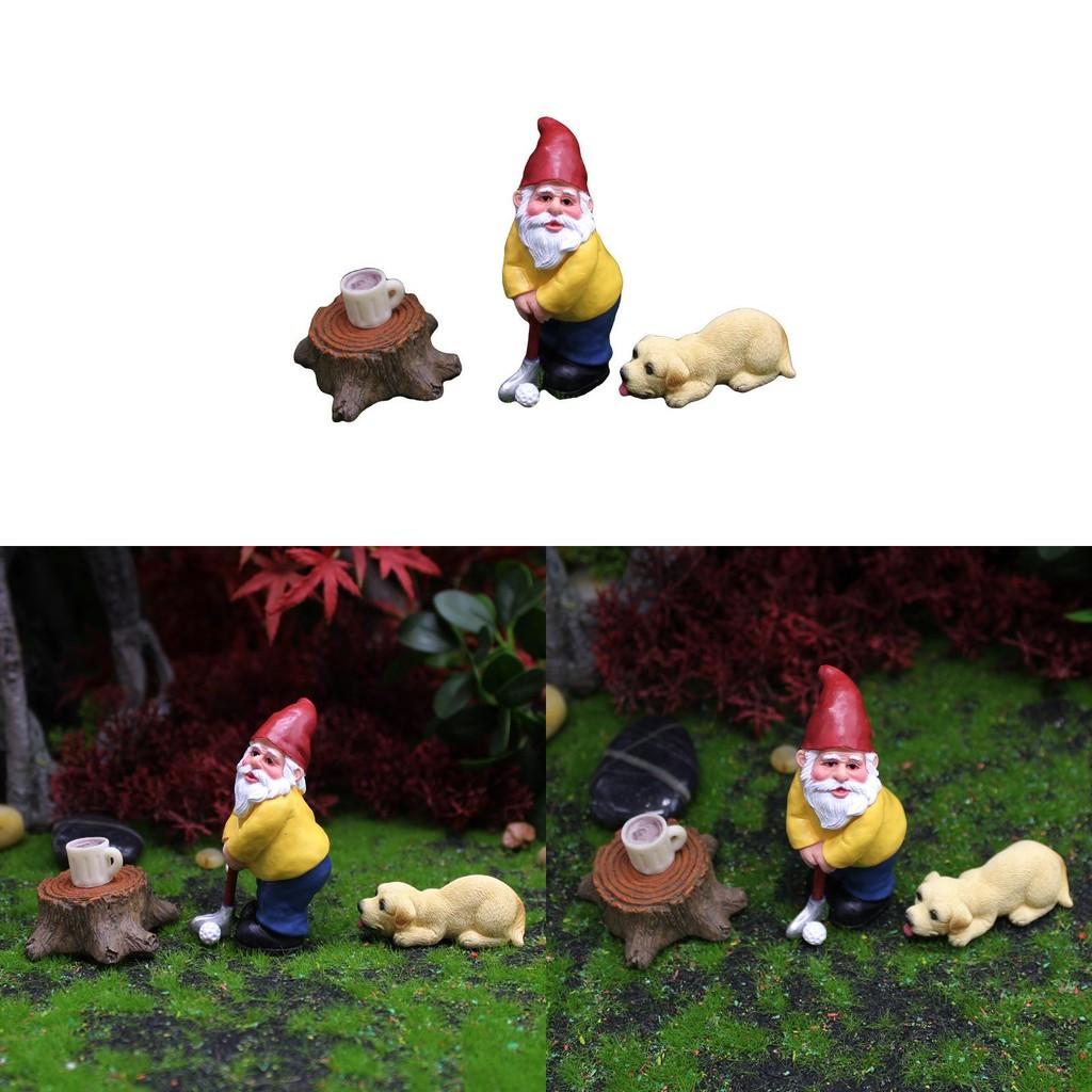 European Style Resin Garden Ornament Dwarf And Animal Miniature For Home Decor