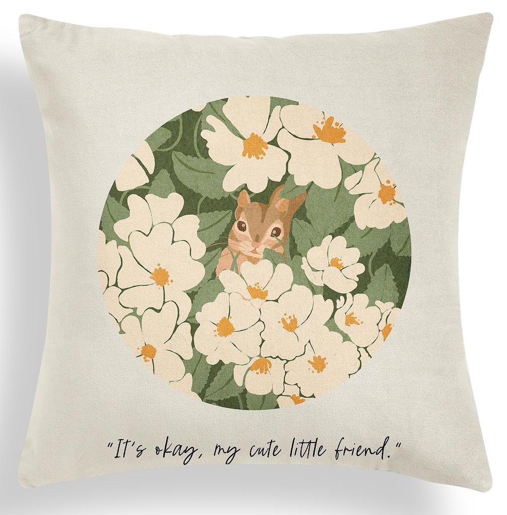 Nordic Geometric Green Pillow Cover Summer Plant Sofa Pillow Cover Cushion Cover Premium Durable Quality Useful