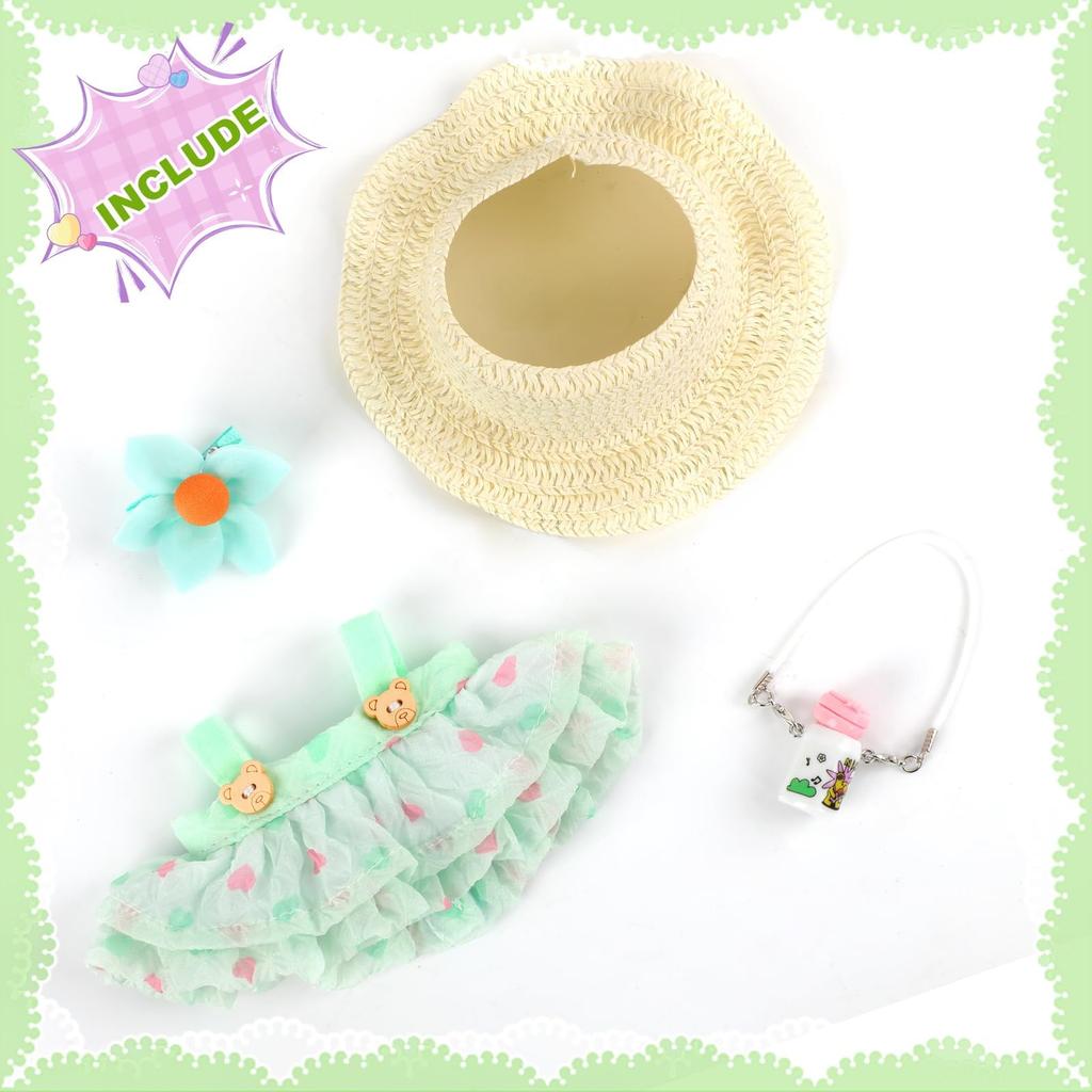 Cimoon Plush Clothes, Outfit Only, 15cm17cm Plush Doll Clothes, Cute Costume Dress-Up DIY Accessories, Doll Suit, Jumpsuit, Photo Path, Doll Clothes