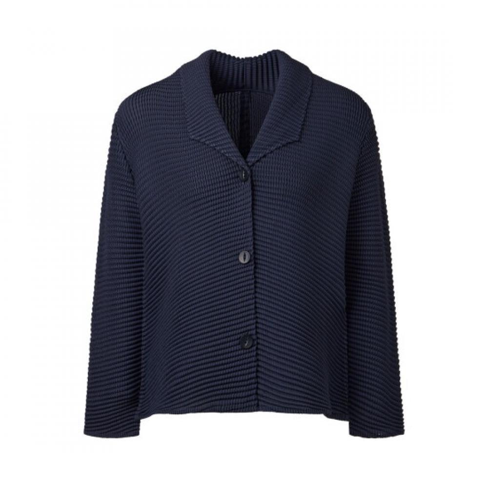 Pleats Me Side Waffle Wing Collar Jacket Ppjks125001