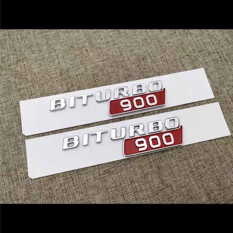 Car BITURBO 700 800 900 Side Fender Trunk Body Badge Emblem Decals Sticker for Mercedes-Benz Brabus G Class G700 G800 G900 W463