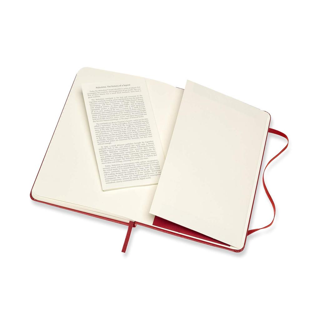 Moleskine Notebook Classic Notebook Hardcover Lined Medium Size Scarlet Red QP050F2