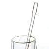 Gjenbrukbare glassstrå Høyborosilikatglassstrå for smoothie milkshakes te juice cocktail Fargerike glassstrå Bartilbehør