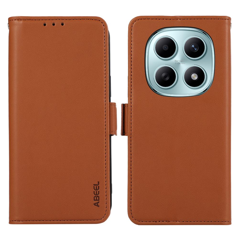 ABEEL For Xiaomi Poco M8 5G/Redmi Note 15 5G (Global) Case Leather Phone Cover with RFID Blocking Wallet