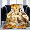 1pc, Cute Chip and Dale Autumn Theme Blanket, Seasonal Decorative Throw for Home, Soft Flannel Throw Blanket, Versatile & Cozy for Bedroom, Living Roo