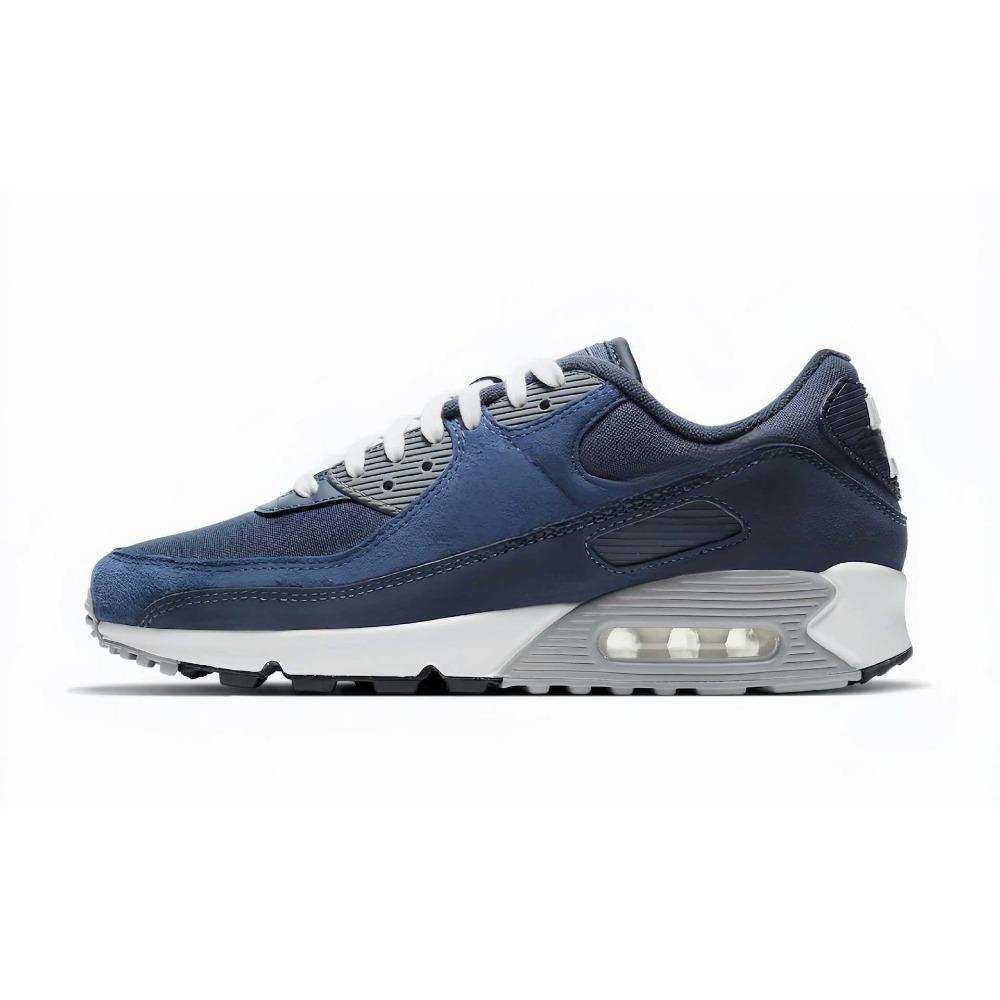 Shoes Men's and Women's Shoes Casual Inner Heightening Air Cushion Shoes Day of the Dead Navy Blue and White Porcelain