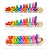 Children Wooden Montessori Pairing Toys Learn To Count Numbers Matching Digital Shape Match Early Education Teaching Math Toys