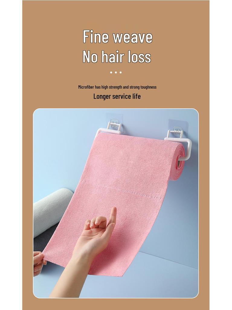Hand-Tearable Microfiber Kitchen Towels: Absorbent, Disposable, Multifunctional Cleaning Rags