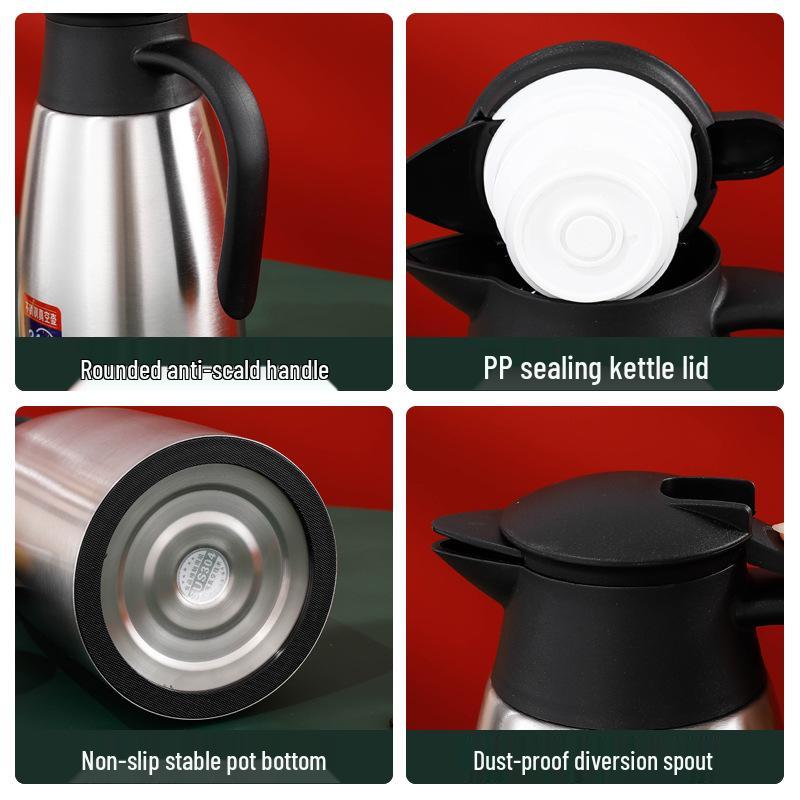 Stainless Steel Vacuum Insulated Coffee Thermos Bottle - Portable, Household, Customizable Logo Gift