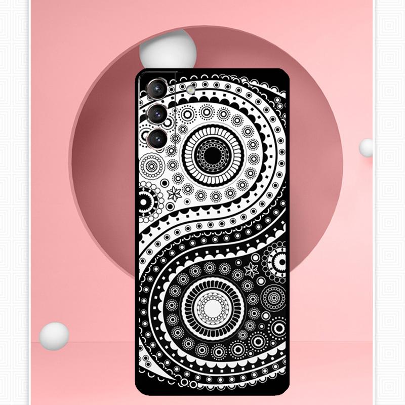 Black Bandana Paisley Case For Samsung Galaxy S25 Ultra S20 S21 S22 S23 S24 Ultra S9 S10 Plus S25 FE Cover Funda