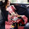 1pc, Cozy Mickey and Minnie Home Decor Blanket: A Perfect Gift for Your Bedroom, Living Room, or Travel, Flannel Throw Blanket, Outdoor Blanket, Car B