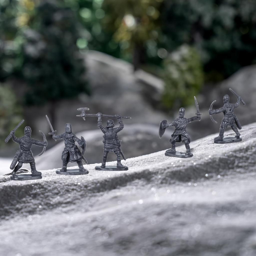 Ifundom 200 Pieces Miniature Soldier Medieval Knight Small Micro Landscaping Decorations for Sand Table Kids Figures, Models, Figurines, Playsets,