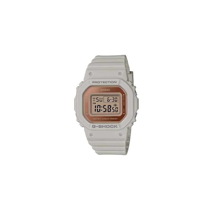 Casio DIGITAL Series-S5600 Square Small Square Oatmeal White Digital Display Sports Electronic Watch Electronic Movement Resin Strap GMD-S5600-8PR белый