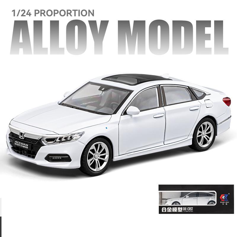 

LICENSED 1:24 Honda model Accord diecast alloy car Exquisite Model Acousto-optic simulation toy car Kid Gift collect decoration
