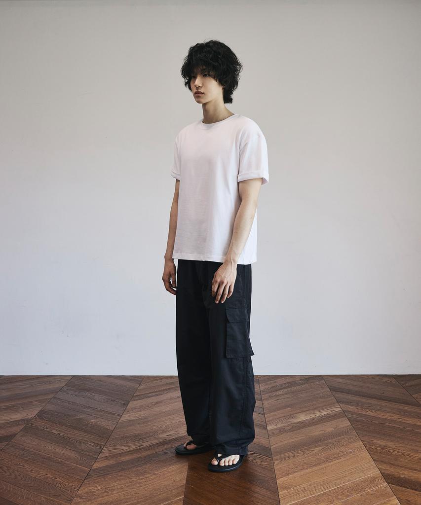 SIGNATURE Summer Crop Solid Roll-Up Short Sleeve T-Shirt [3 Colors]