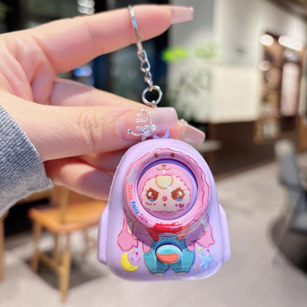 Portachiavi Zaino Cartone Animato Cambia Faccia Divertente: Bambola con Espressione Carina per Bambini, Coppie e Ciondoli Regalo