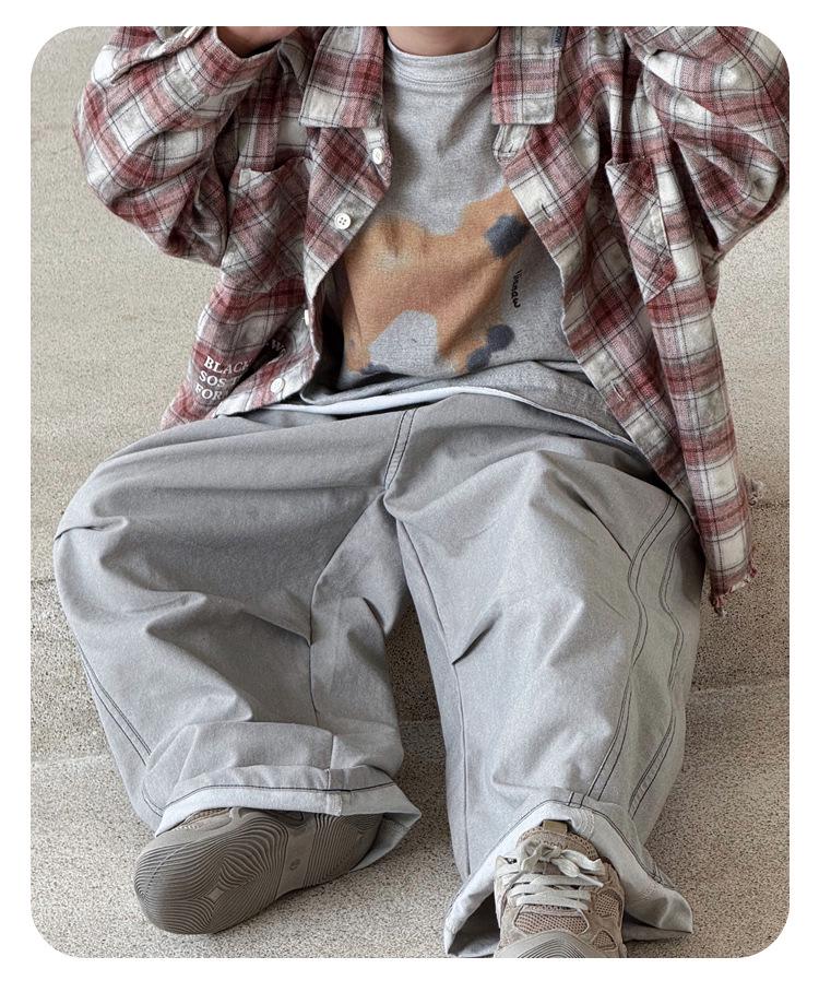 Children's Spring Loose Casual Solid Color Pants