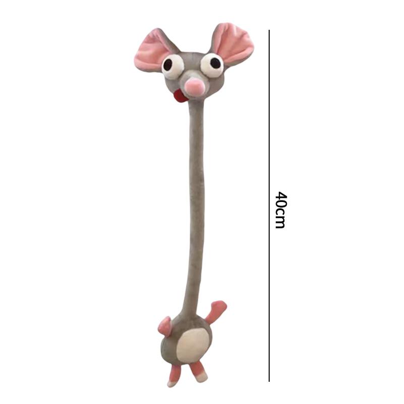 Lange Hals Kwaadaardige Teckel Sleutelhanger Kawaii Chihuahua Giraf Speelgoed Rugzak Hanger Sleutelhanger Hangend Bedeltje Pop Pluche Pop Cadeau