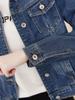 Plus Size Women's Denim Jacket: 2026 Spring/Autumn Slimming, Versatile, Loose Fit Short Top