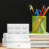 With Drawer Desk Pencil Holder Large Capacity Stationery Storage Rack Desktop Organizer  School