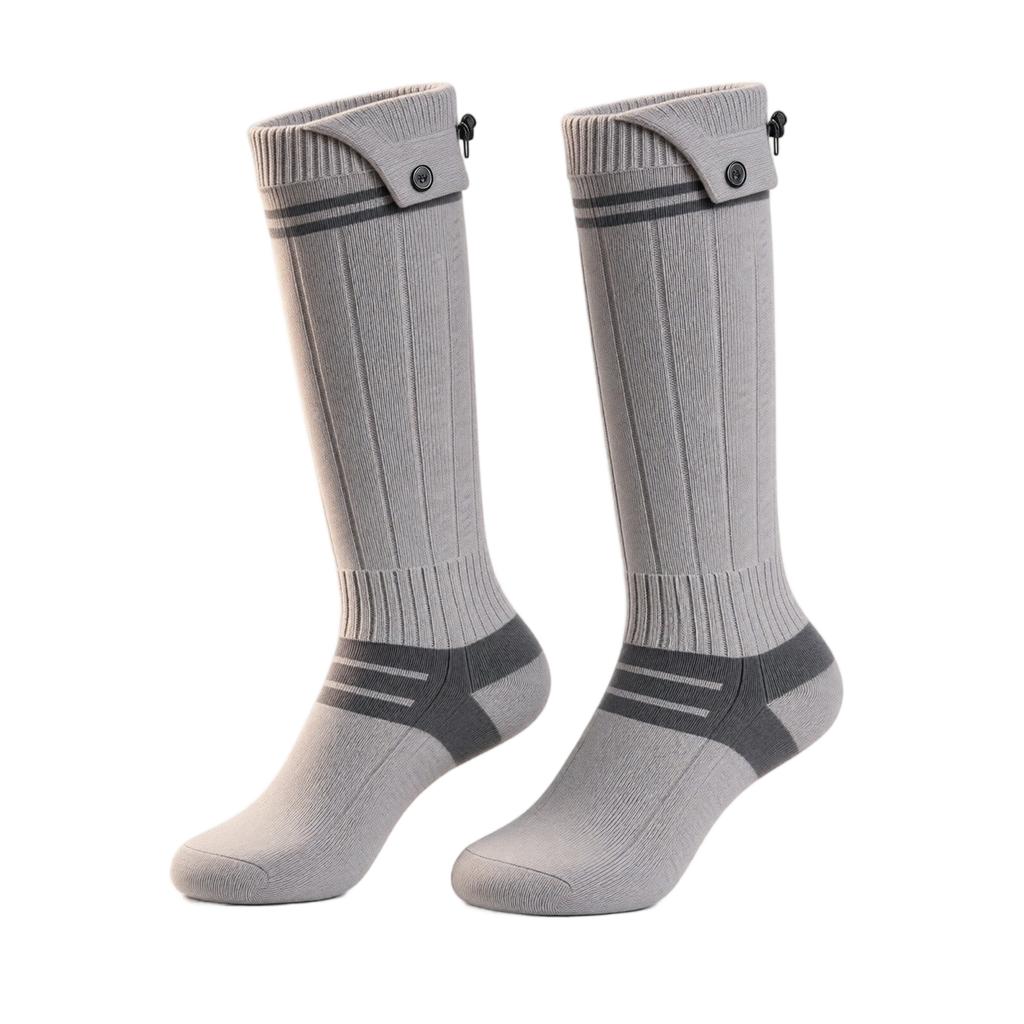 Heated Socks with 2200mAh Battery, Multi- Adjustable Heat, Unisex Outdoor Skiing, Rechargeable Warm Pair