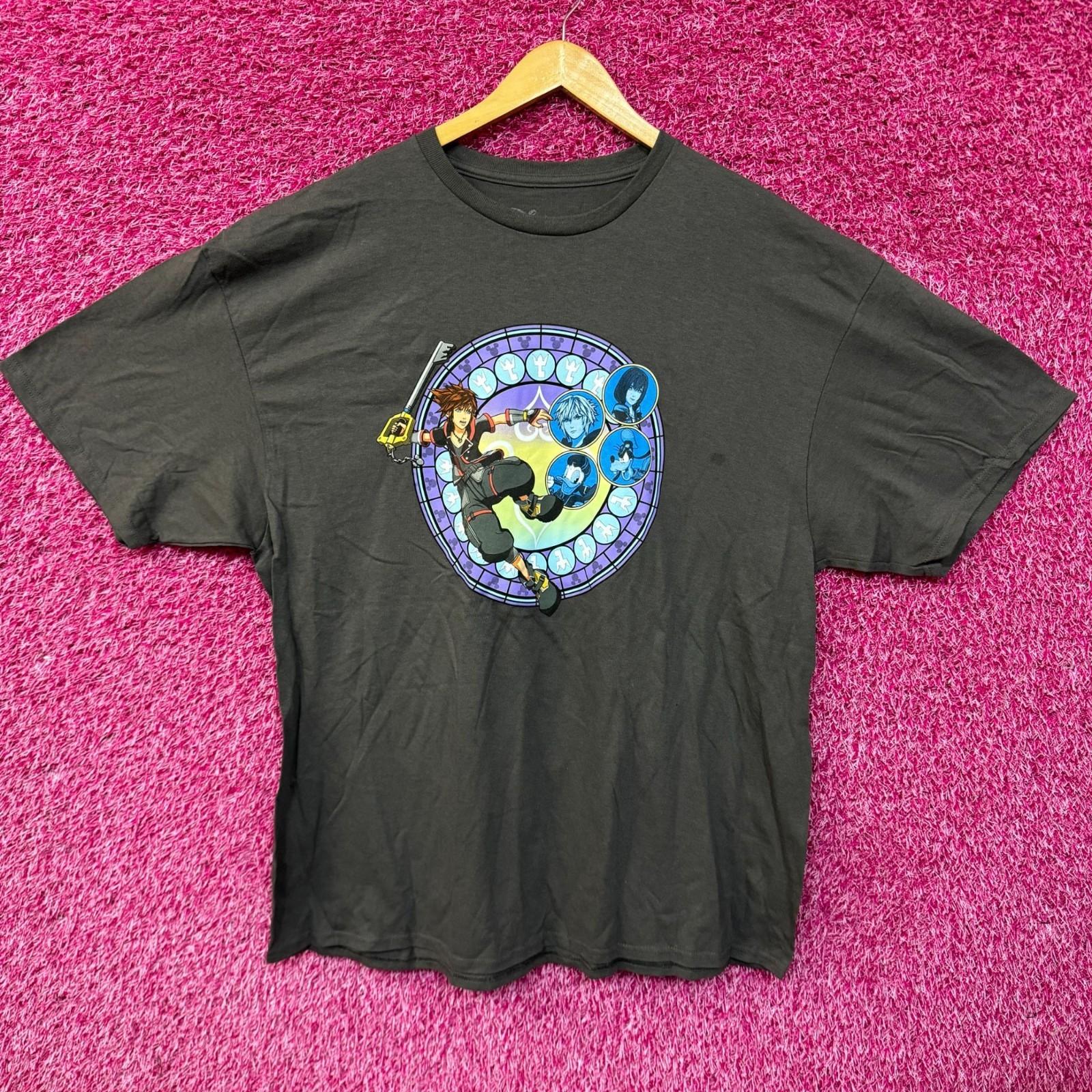 Kingdom Hearts Sora stained glass T-shirt. 4XL