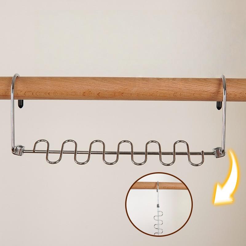 12-Hook Clothes Hangers with Rotatable Hooks Double Sided Durable Metal Hanger for Clothes Closet Laundry Room Space Saving Storage Organization