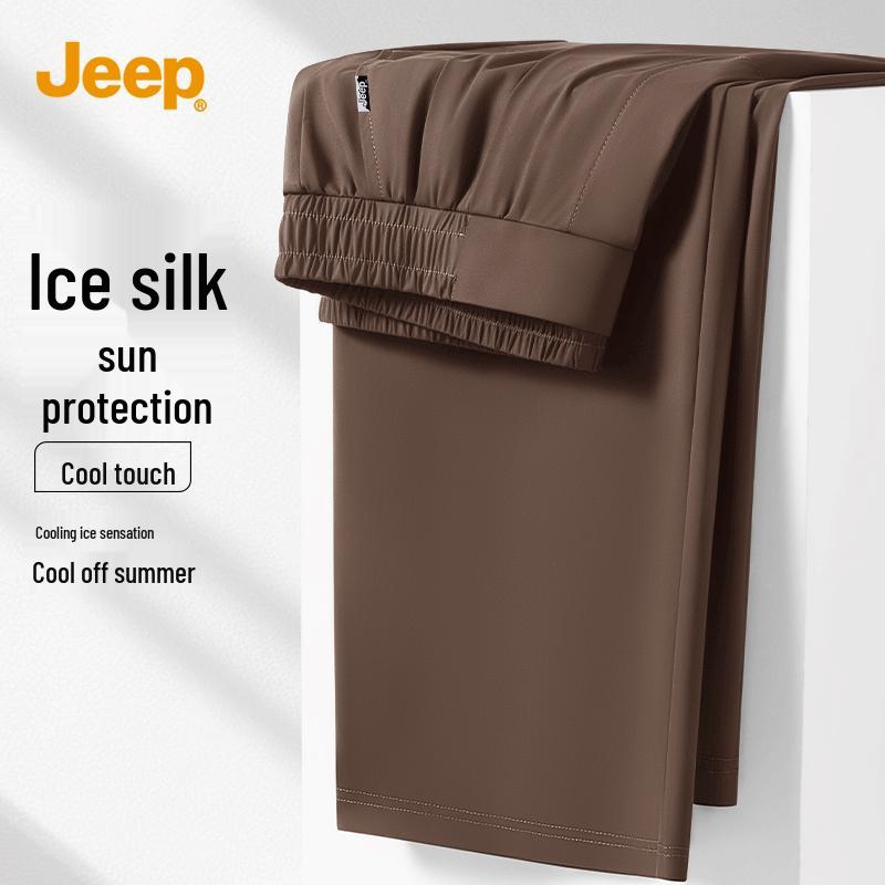 JEEP Men s Ice Silk Quick-Dry Straight-Leg Pants 3XL