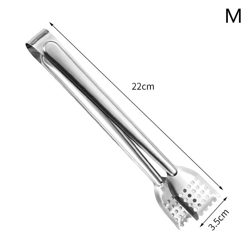 Stainless Steel Food Tongs Kitchen Utensils Buffet Cooking Tool Anti Heat Bread Clip Pastry Clamp For Desserts Salads Barbecue