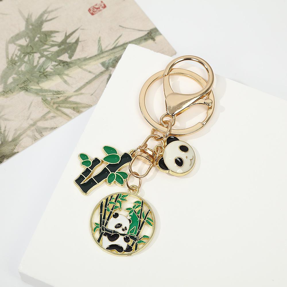 Panda Alloy Keychain Pendant Charm - Gift for Friends & Classmates, Bag Decoration